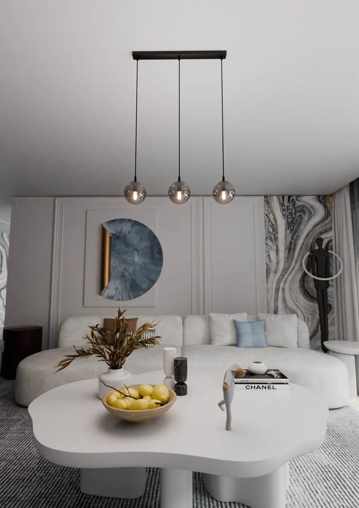 Lampadario a sospensione COSMO 3 BLACK GRAFIT