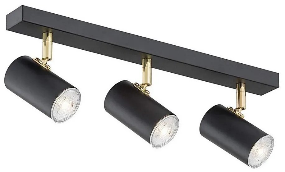 Argon 1476 - Faretto LAGOS 3xGU10/5W/230V nero/ottone