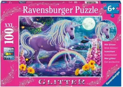 Puzzle Ravensburger 12980 Unicorno Porporina XXL 100 Pezzi