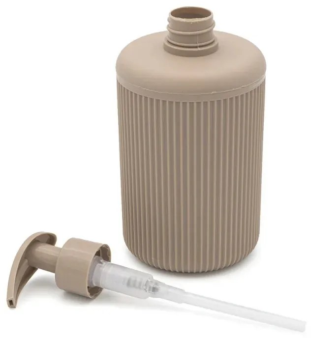 Set accessori appoggio dispenser e portaspazzolini tortora in plastica Ring