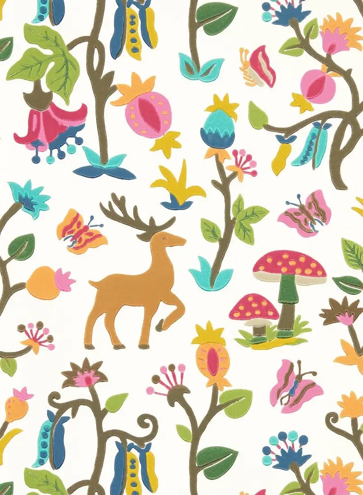 Sanderson Tapete Forest of Dean - Bright/ Multi