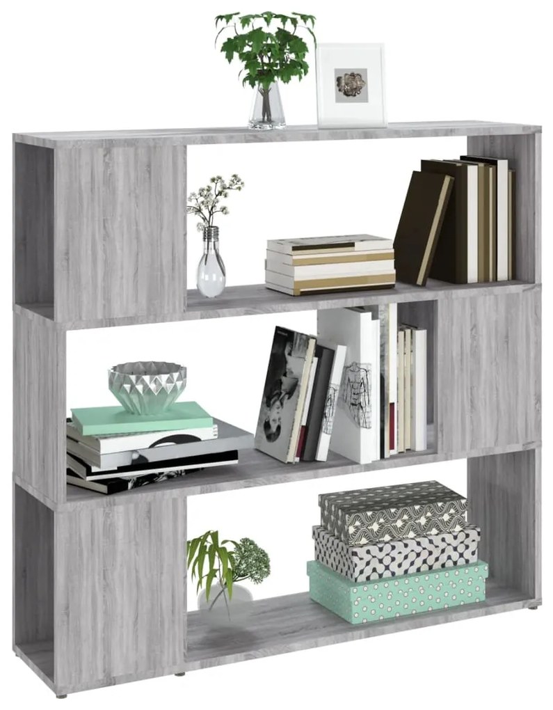 Libreria/Divisorio Grigio Sonoma 100x24x94 cm