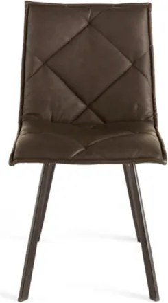 Sedia pranzo Ecopelle Caffč moderno ROLL 2 sedie