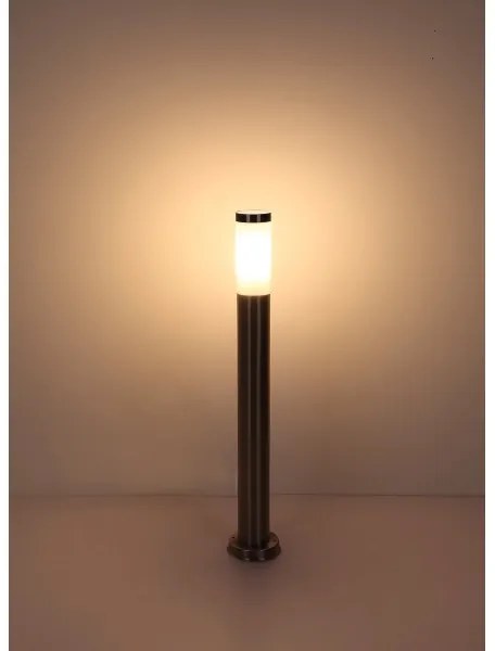 Globo 31588 - Lampada da esterno BOSTON 1xE27/23W/230V IP44 80 cm cromo lucido