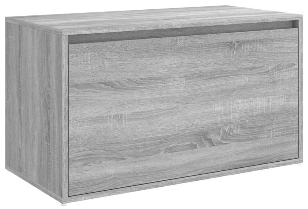 Panca da ingresso 80x40x45 cm grigio sonoma legno multistrato