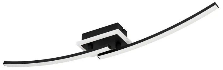 Plafoniera LED bagno e garage Lungolago, nero14 cm, 1450 lumen EGLO