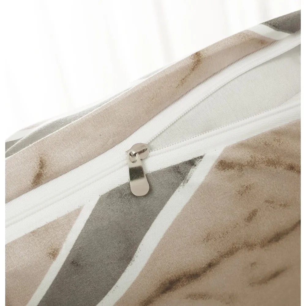 Biancheria da letto singola in micro raso 140x200 cm, marrone chiaro, 6 pezzi Marco - My House