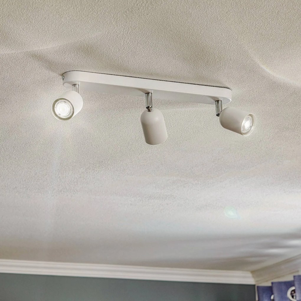 TK Lighting Faretto da soffitto Top, 3 luci, bianco