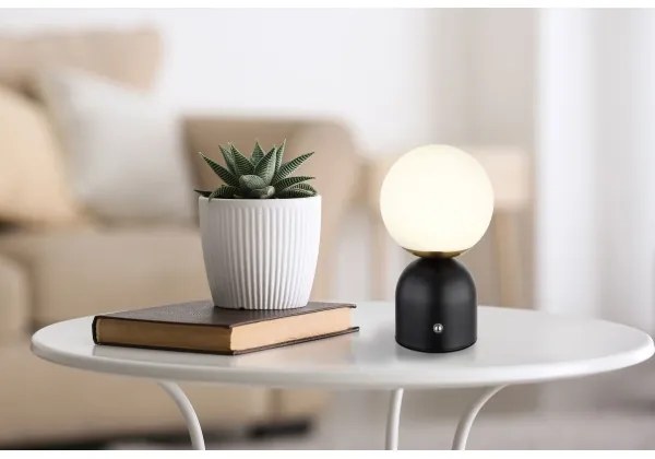 Globo 21006S - Lampada da tavolo LED dimmerabile con funzione Touch JULSY LED/2,5W/3,7V nero