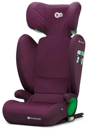 KINDERKRAFT - Seggiolino auto JUNIOR FIX 2 (100-150 cm) Cherry pearl