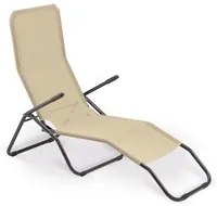 SDRAIO DA GIARDINO GARDEN FRIEND FORMENTERA IN ACCIAIO E TEXTILENE BEIGE 57X140X96 CM