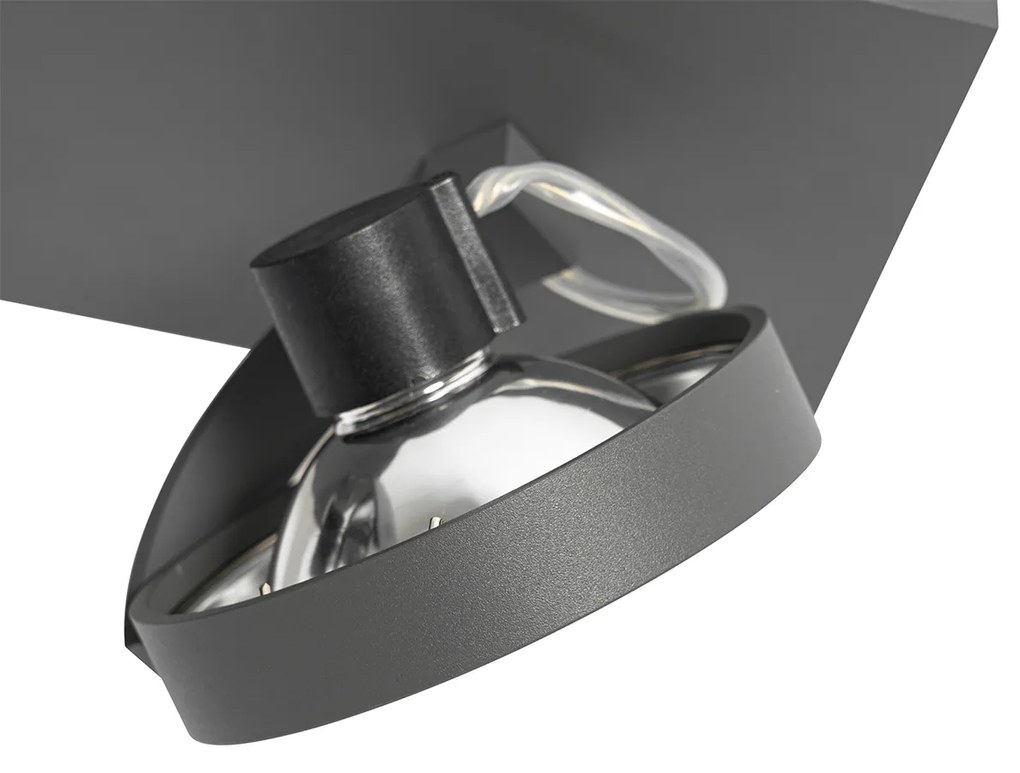 Faretto di design grigio regolabile 2 luci - Go