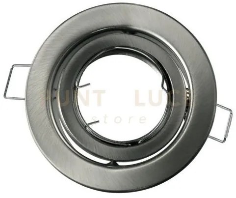 Struttura incasso reflex orientabile nikel 10x10cm in metallo