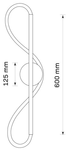 Applique LED EMMA LED/19W/230V oro