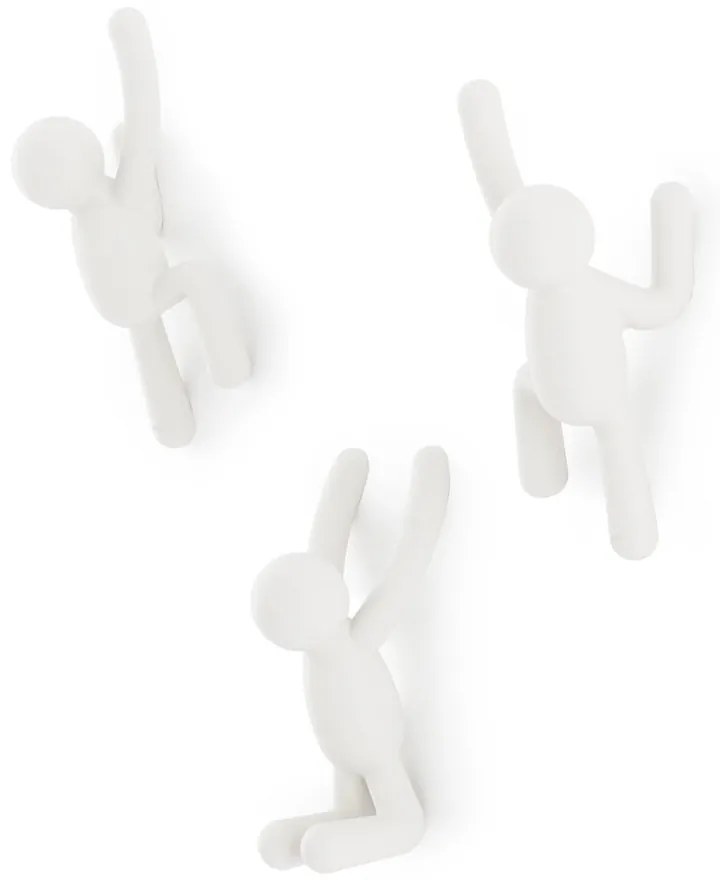Ganci in plastica da parete in set da 3 Buddy - Umbra