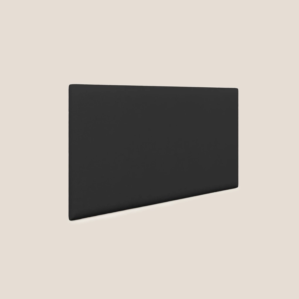 Testata pannello a muro piccola di varie dimensioni in microfibra smacchiabile T11 nero