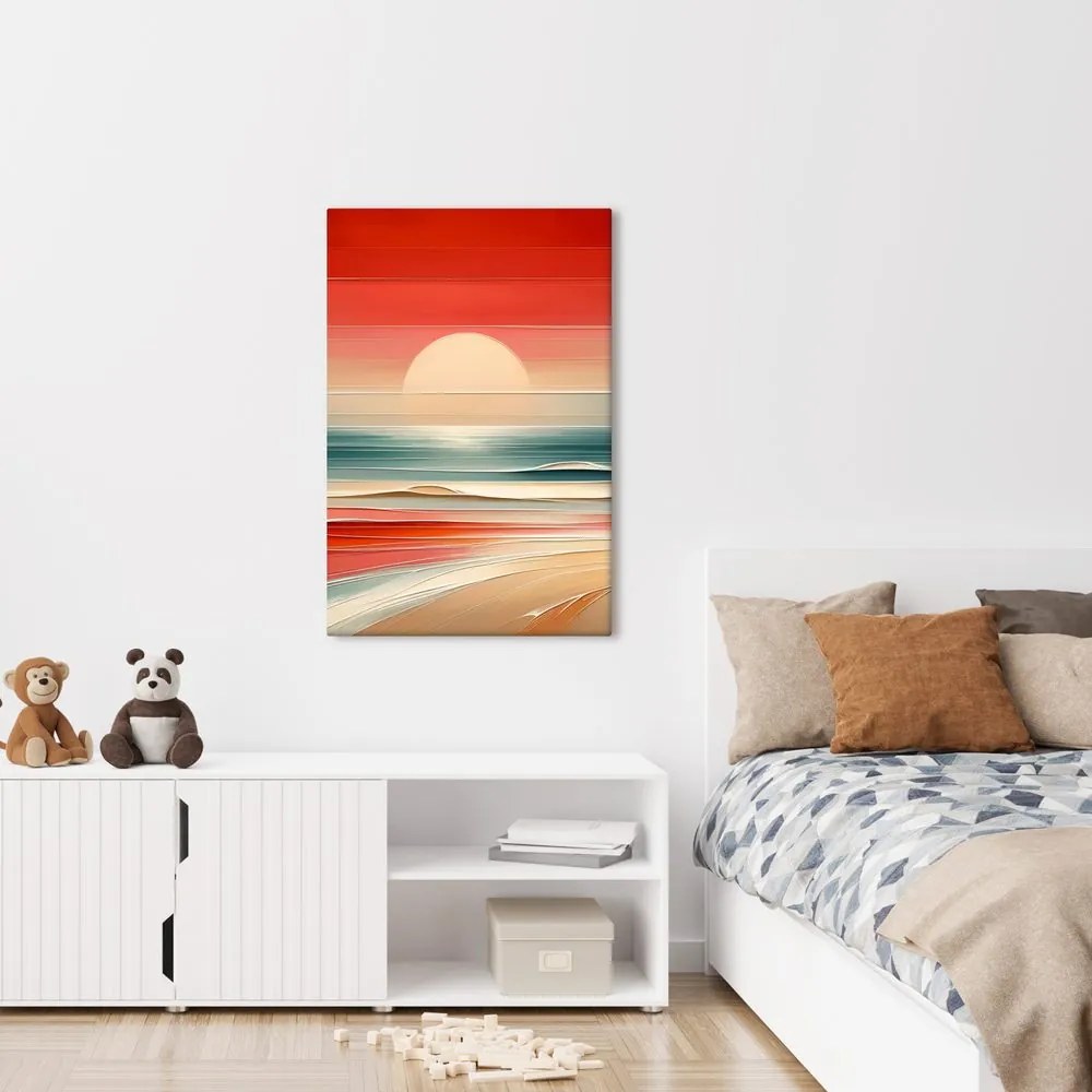 Quadro su tela – Spiagge sabbiose nella luce calda
