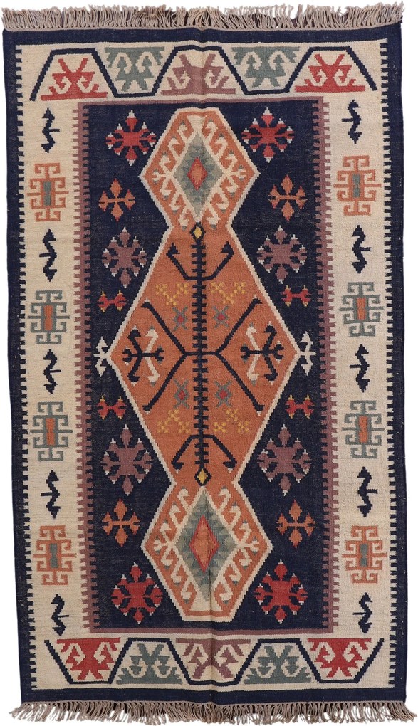 Kilim Tappeto orientale 160 x 270 (Indian) Tessuto A Mano