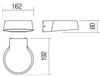 Redo 90046 - Applique LED per esterno PHASER LED/12W/230V IP54