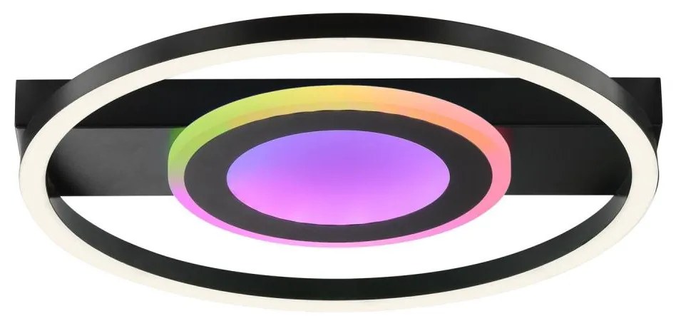 Brilliant - Plafoniera LED RGBW dimmerabile MAUREEN LED/20W/230V 3000-6500K nera + telecomando