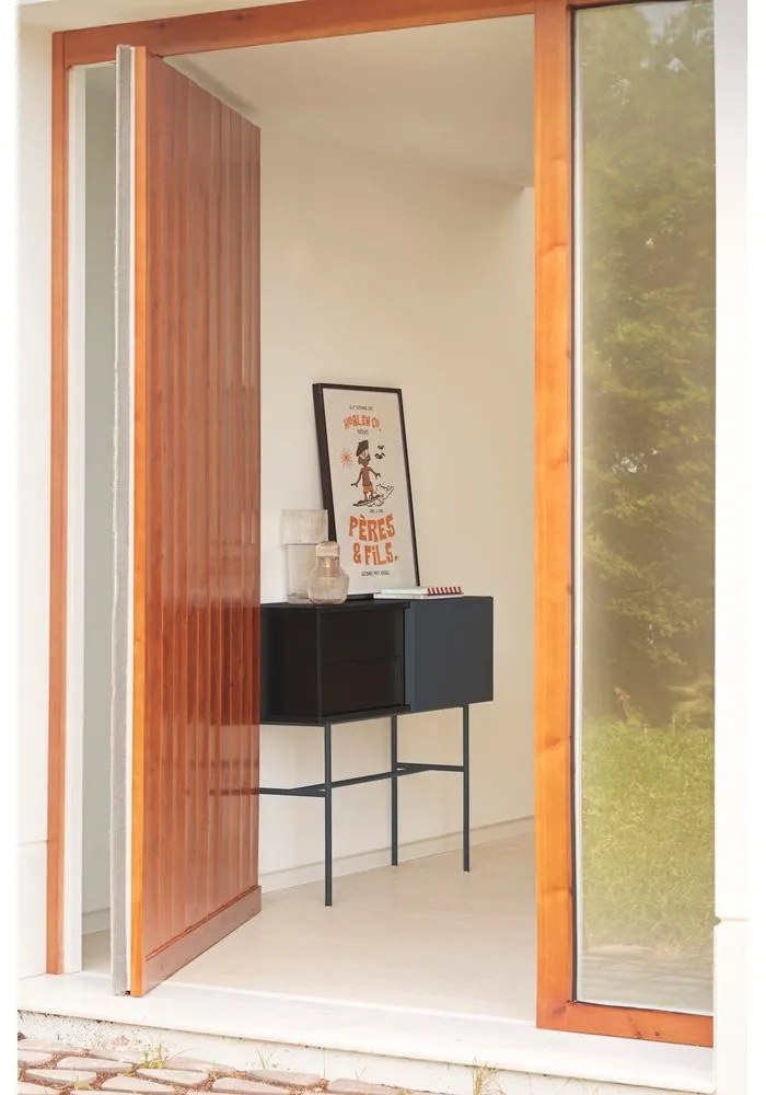 Consolle nero-antracite 35x110 cm Nube - Teulat