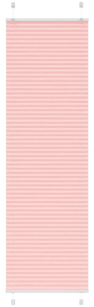 Tenda Plissettata Rosa 55x200 Cm Larghezza Tessuto 54,4 Cm /