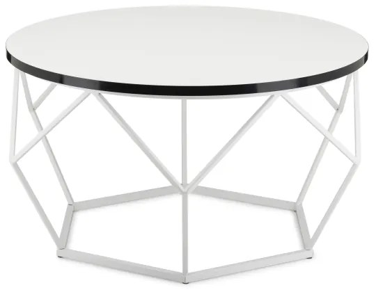 Tavolino DIAMOND 40x70 cm nero/bianco