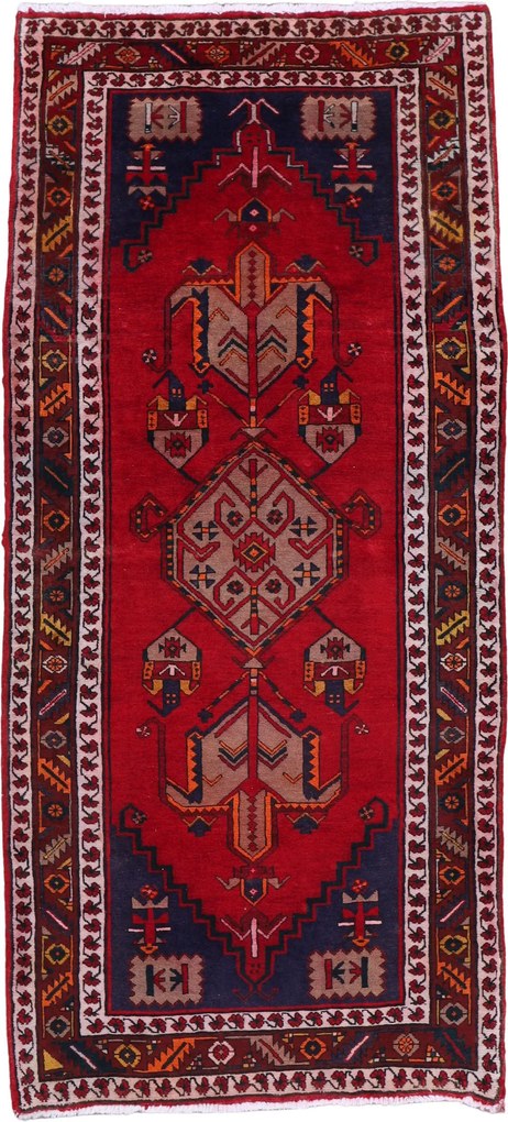 Shiraz Tappeto 110 x 240 (Iran) Annodato A Mano