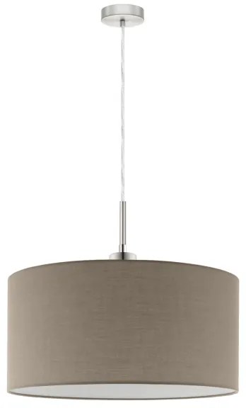 Eglo - Lampadario LED a sospensione con filo TUNJA 1xE27/60W/230V taupe