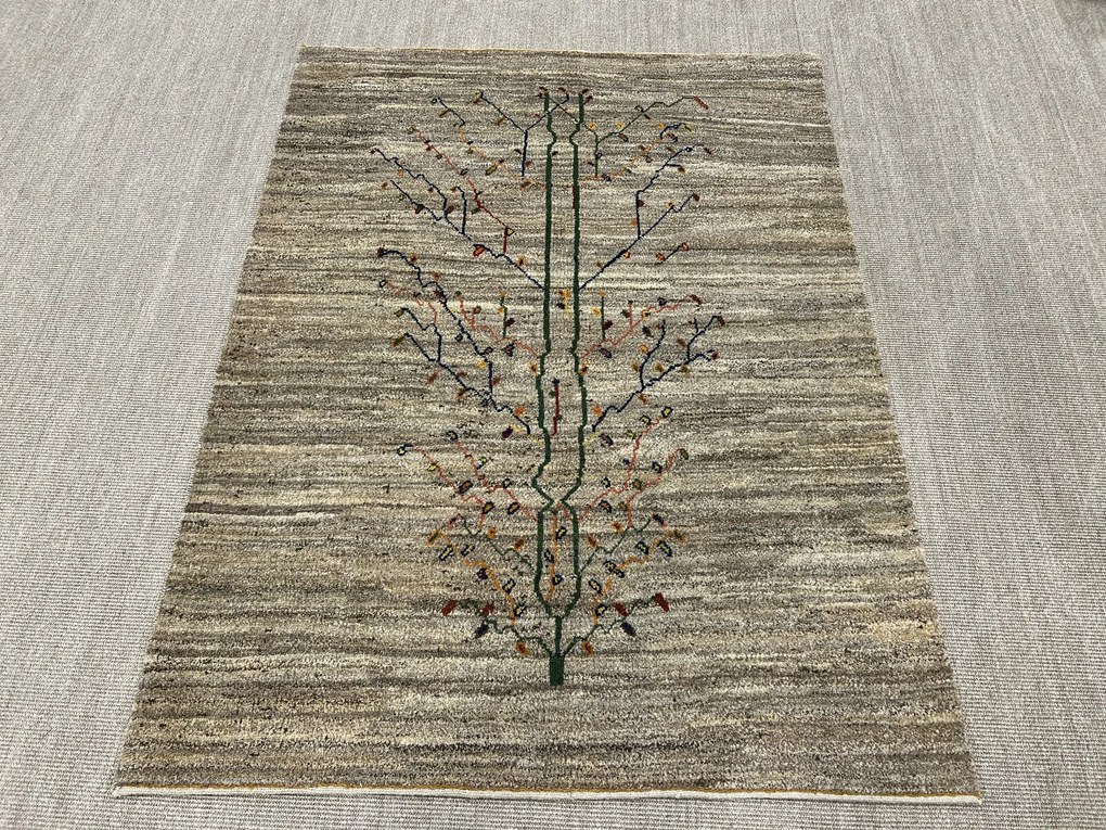 Gabbeh Tappeto 200 x 150 Grigio (Iran) Annodato A Mano