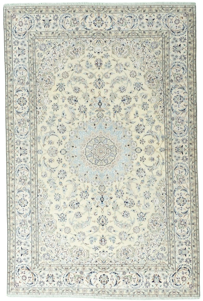 Nain Tappeto 190 x 290 Beige (Iran) Annodato A Mano
