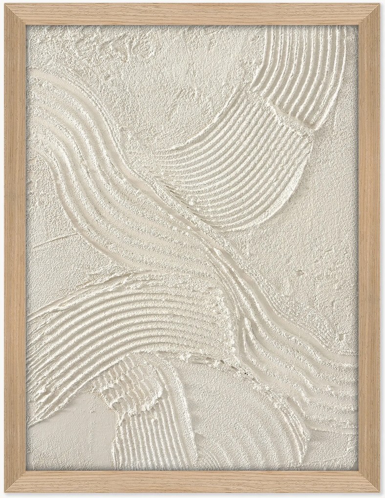 Quadro su tela incorniciato dipinto a mano Sand Shadow