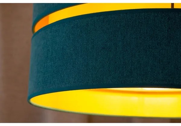 Duolla - Lampadario a sospensione con filo DUO 1xE27/15W/230V diametro 40 cm turchese/oro