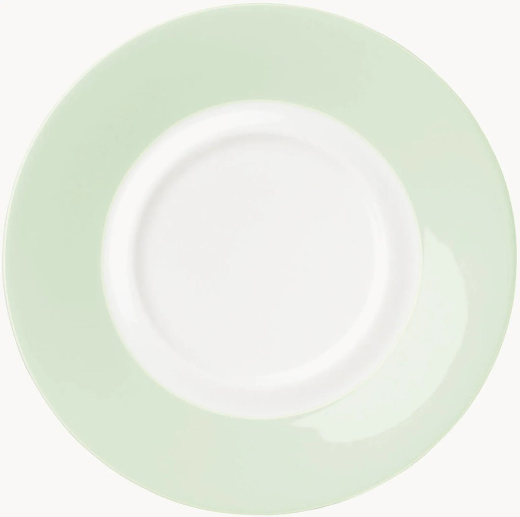 Set di 6 piattini in Fine Bone China Pastel