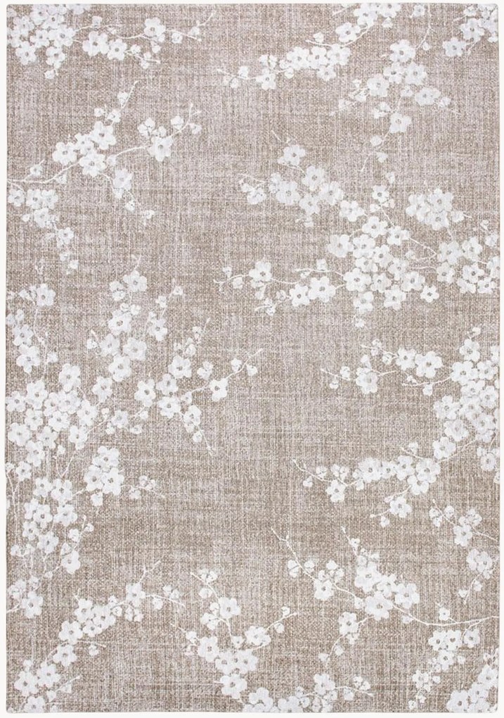 Tappeto jacquard lavabile da interno-esterno Sakura