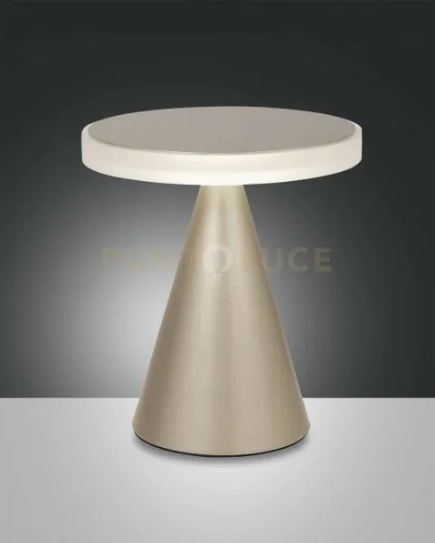 Neutra da tavolo oro opaco h.27cm a led 3000k - 12w - 1260 lm dimme...