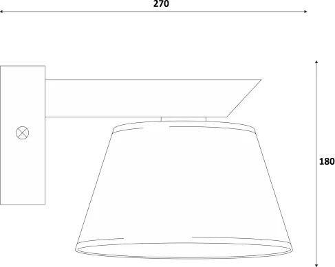 Lampada da parete ANTONIO 1xE14/40W/230V