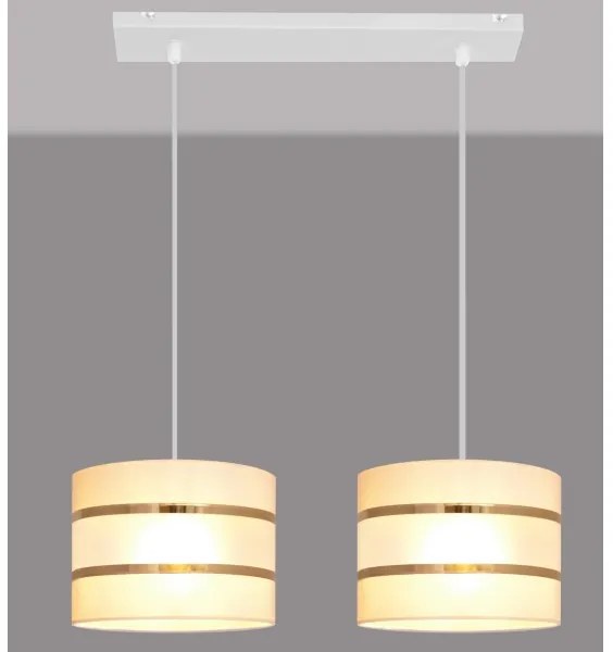 Lampadario su filo HELEN 2xE27/15W/230V crema