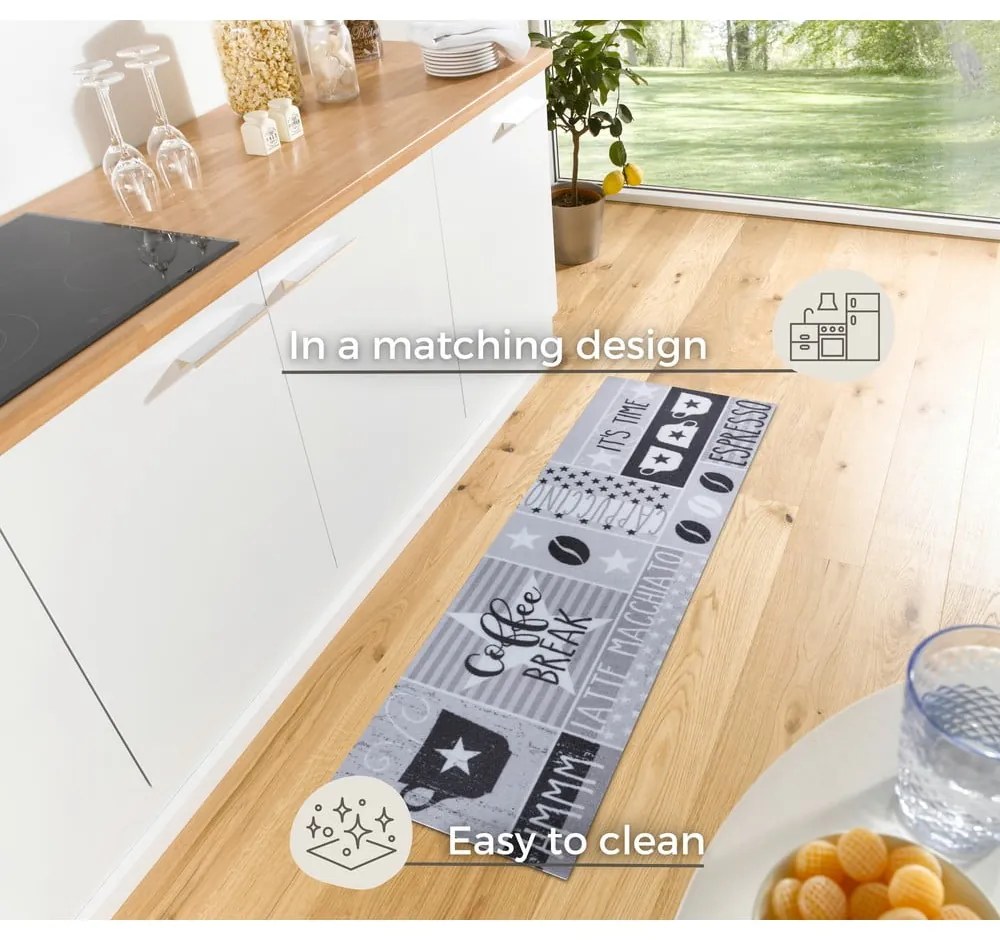 Tappeto grigio 50x150 cm Its Time for Espresso - Hanse Home