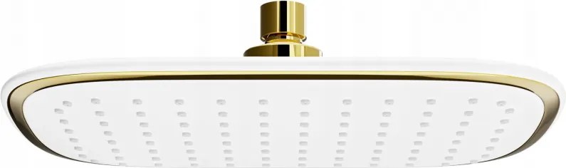 Mexen D-49 soffione doccia 25x19 cm, bianco/oro - 79749-25