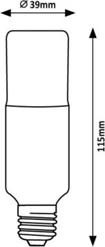 Rabalux 79133 - Lampadina LED SMD T39 E27/9W/230V 3000K