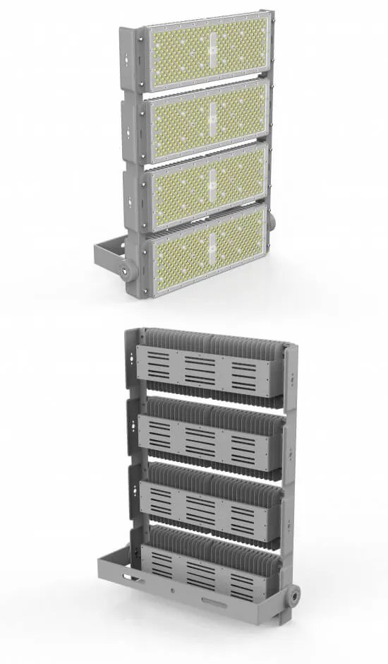 Faro Modulare LED 800W 90° 160lm/W - PHILIPS Xitanium Colore Bianco Naturale 4.000K