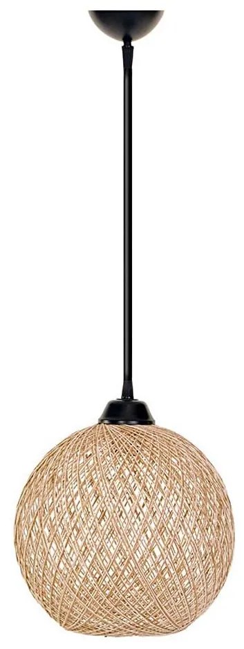 Lampadario su corda JUTE 1xE27/60W/230V beige