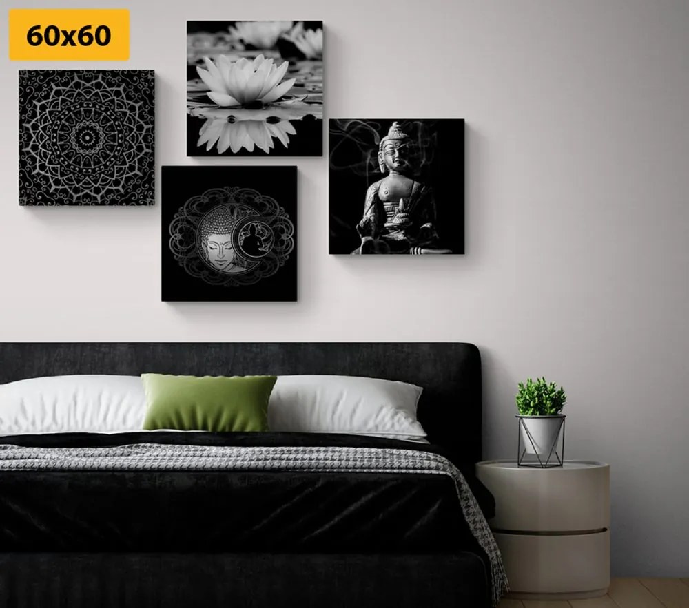Set di quadri – Buddha tranquillo