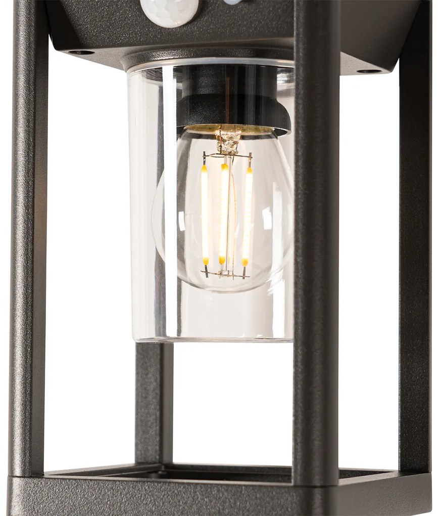 Lampada da parete da esterno grigio scuro con LED e luce dimmerabile a energia solare - Sonne
