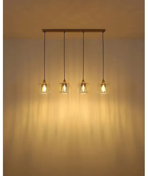 Globo 15758-4H - Lampadario sospeso su cavo ALFRED 4xE27/40W/230V