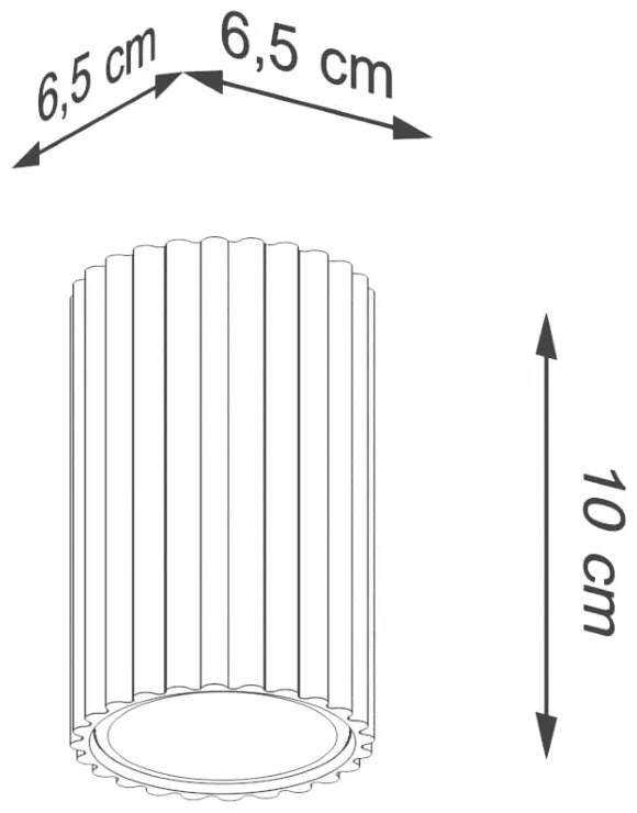Faretto color mattone Gleam – Sollux