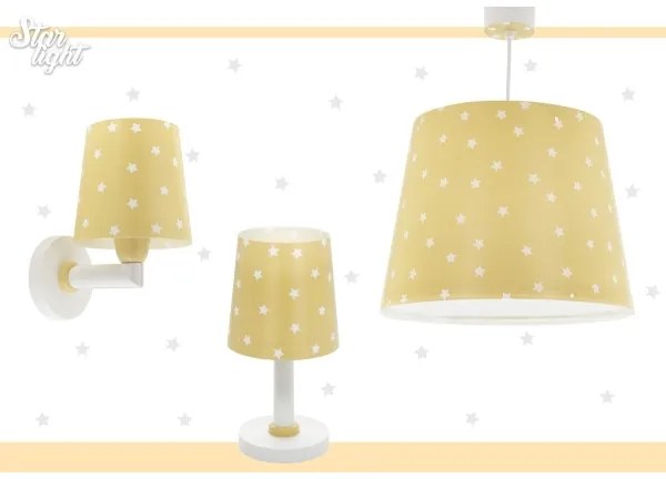 Dalber 82212A - Lampadario per bambini STAR LIGHT 1xE27/60W/230V giallo