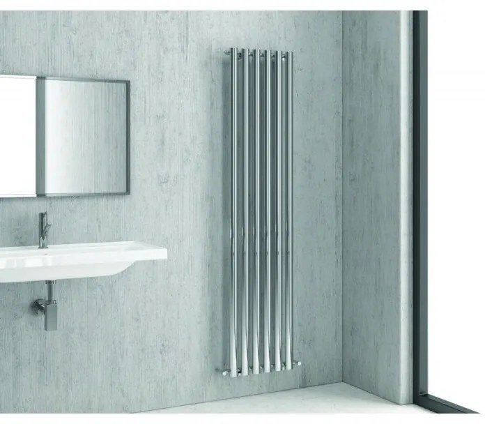 Kamalu - radiatore termoarredo 420x1800mm con 6 tubi verticali modello kam-369