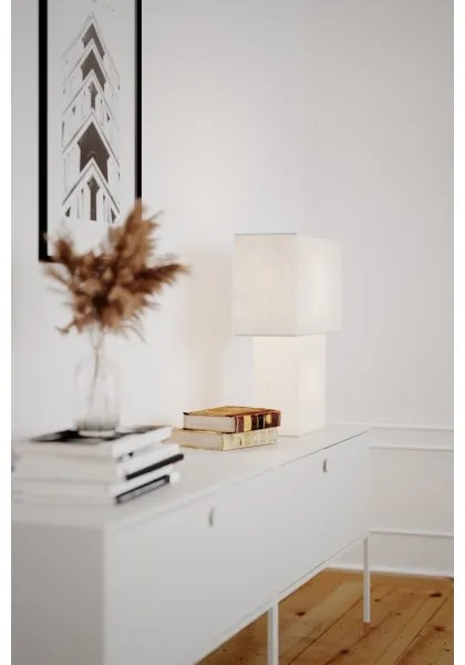 ByRydens 4024610-5000 - Lampada da tavolo iSQUARE 1xE27/8W/230V bianca